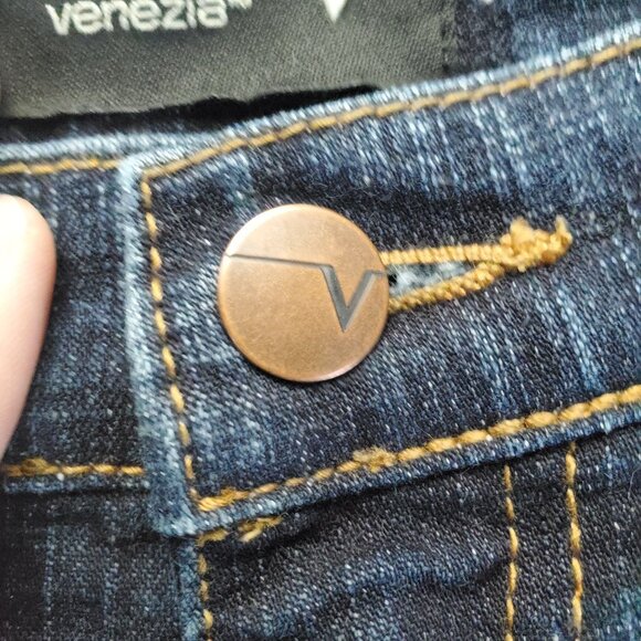 Venezia Jeans Womens 14 Tall Blue Straight Leg Stretch Denim - Picture 8 of 11